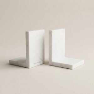 Marble Bookends, Pair
